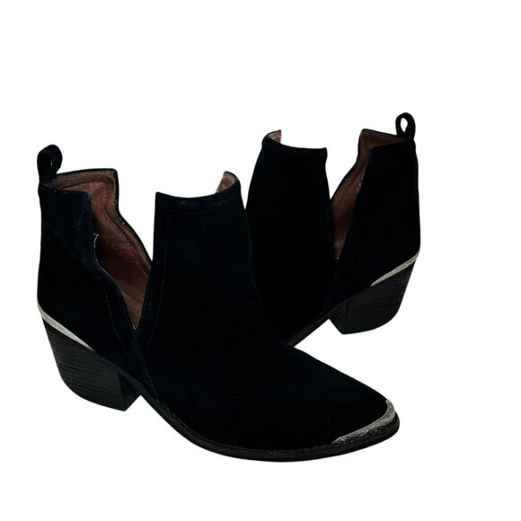 Jeffery Campbell Cromwell Black Suede Western Women's Booties size 8.5 - Picture 3 of 7